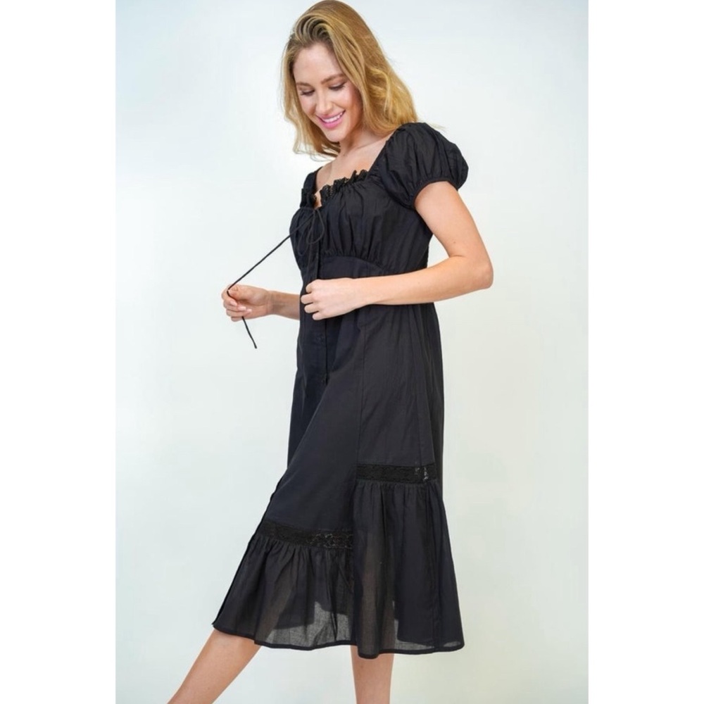 Black Country Midi Dress